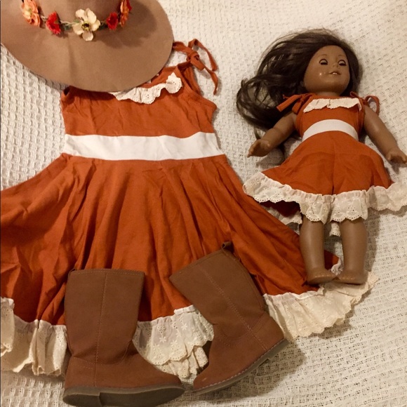 NWT 4T Tan Lace Matching Me & Doll Fall Dress - www.disolcolor.com NWT 4T Tan Lace Matching Me & Doll Fall Dress - www.disolcolor.com